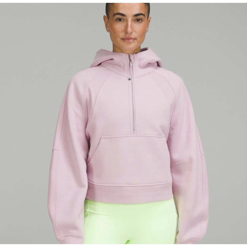 Lululemon Scuba Oversized Half-Zip Hoodie Strawberry Milkshake Size XS/S